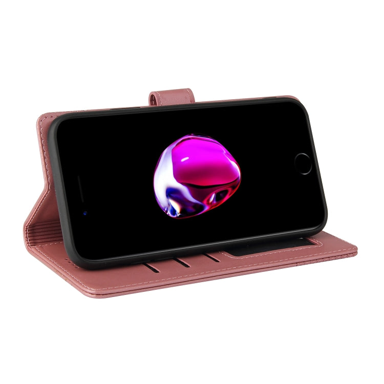 For iPhone SE 2022 / SE 2020 / 8 / 7 GQUTROBE Skin Feel Magnetic Leather Phone Case(Rose Gold) - HoMEdemic™ 