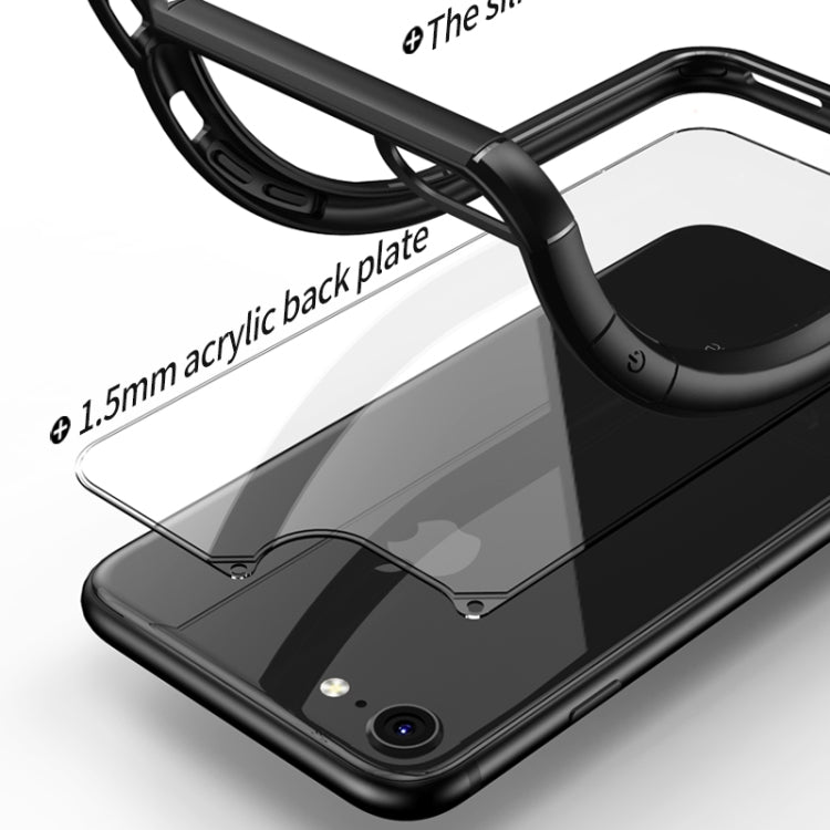 For iPhone SE 2022 / SE 2020 iPAKY Star King Series TPU + PC Protective Case(Black) - HoMEdemic™ 