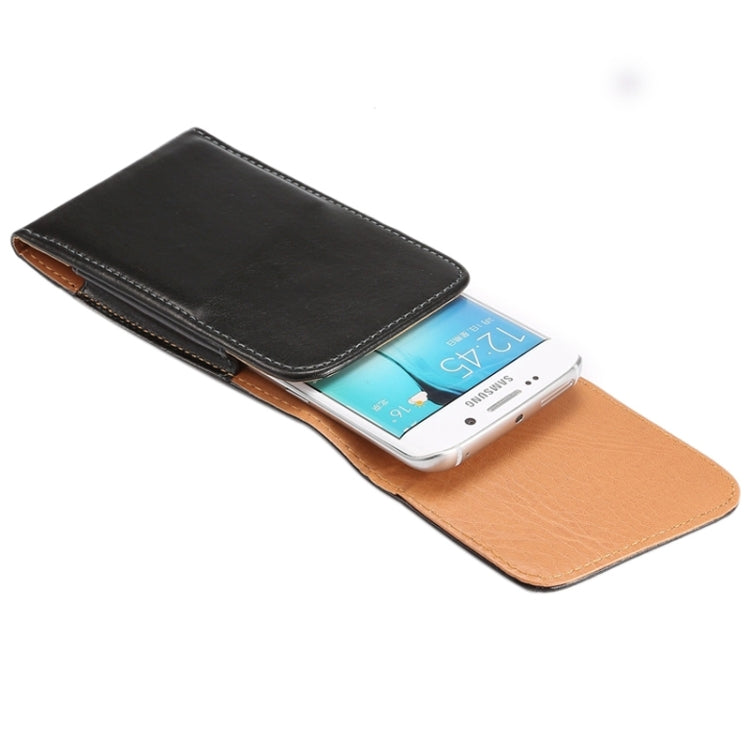 For iPhone X  & Galaxy S7 / S6 / G920 & S5 / G900 & S4 / i9500 & Grand DUOS / I9082 5.2 Inch Universal Lambskin Texture Vertical Flip Leather Case / Waist Bag with Rotatable Back Splint - HoMEdemic™ 