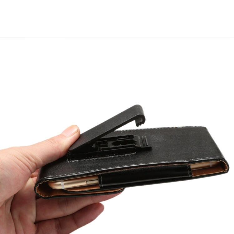 For iPhone X  & Galaxy S7 / S6 / G920 & S5 / G900 & S4 / i9500 & Grand DUOS / I9082 5.2 Inch Universal Lambskin Texture Vertical Flip Leather Case / Waist Bag with Rotatable Back Splint - HoMEdemic™ 