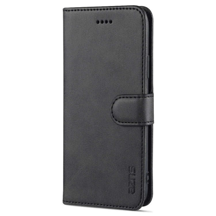 For iPhone X / XS AZNS Skin Feel Calf Texture Horizontal Flip Leather Case with Card Slots & Holder & Wallet(Black) - HoMEdemic™ 