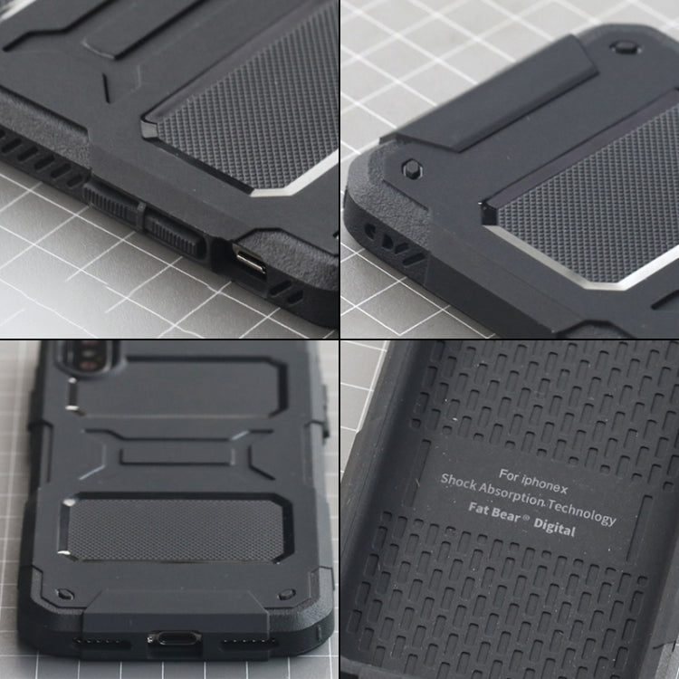For iPhone X / XS FATBEAR Armor Shockproof Cooling Case(Black) - HoMEdemic™ 