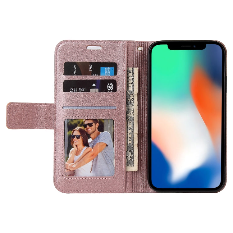 For iPhone X / XS GQUTROBE Right Angle Leather Phone Case(Rose Gold) - HoMEdemic™ 