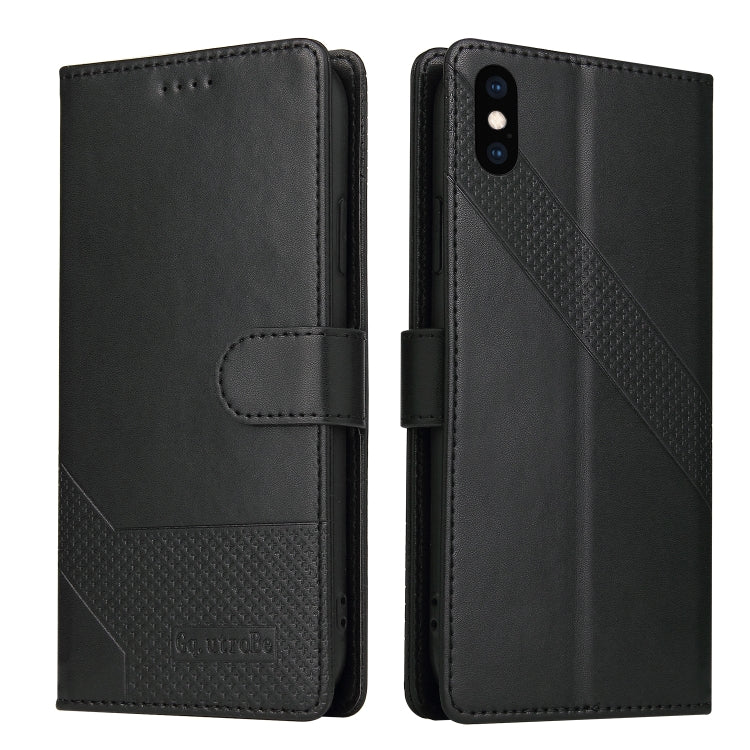 For iPhone X / XS GQUTROBE Skin Feel Magnetic Leather Phone Case(Black) - HoMEdemic™ 