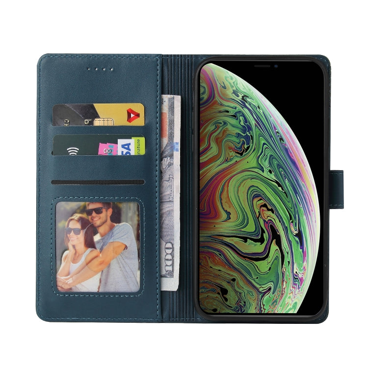 For iPhone X / XS GQUTROBE Skin Feel Magnetic Leather Phone Case(Blue) - HoMEdemic™ 