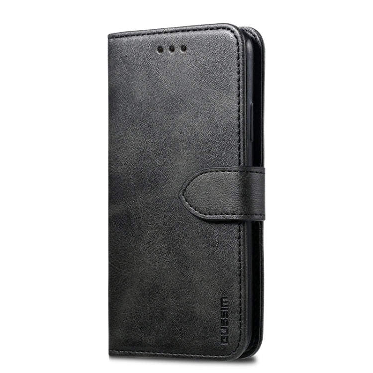 For iPhone X / XS GUSSIM Magnetic Horizontal Flip Leather Case with Holder & Card Slots & & Wallet(Black) - HoMEdemic™ 