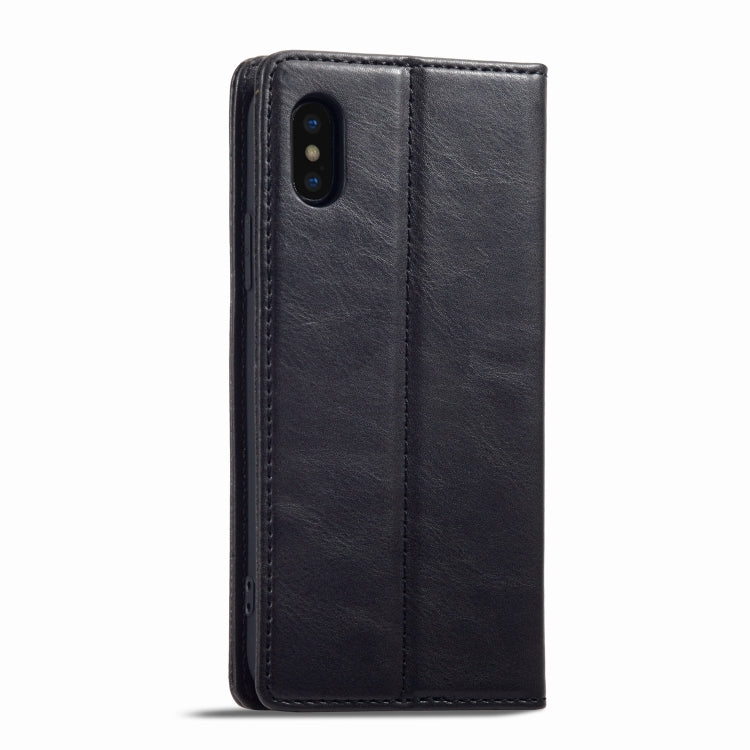For iPhone X / XS LC.IMEEKE RFID Anti-theft Leather Phone Case(Black) - HoMEdemic™ 