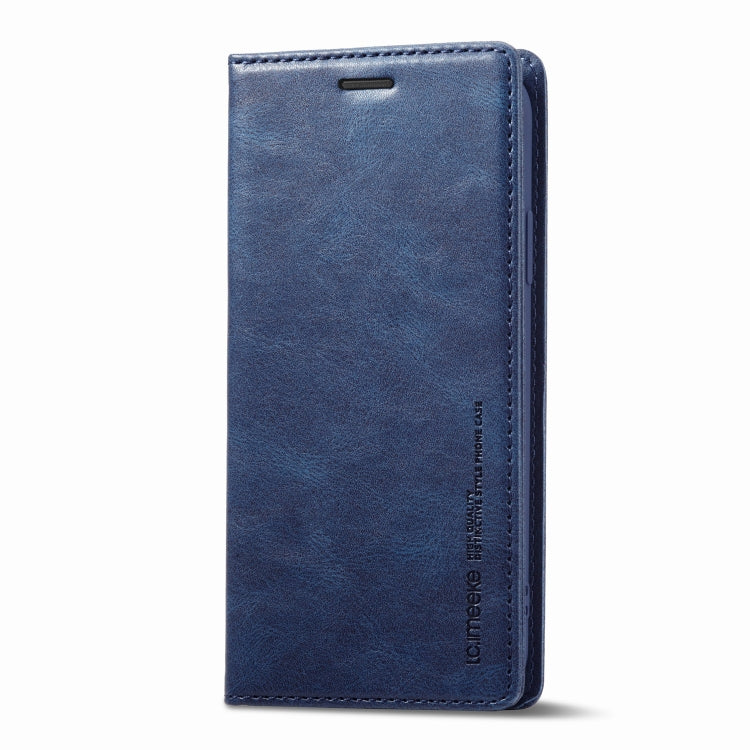 For iPhone X / XS LC.IMEEKE RFID Anti-theft Leather Phone Case(Blue) - HoMEdemic™ 