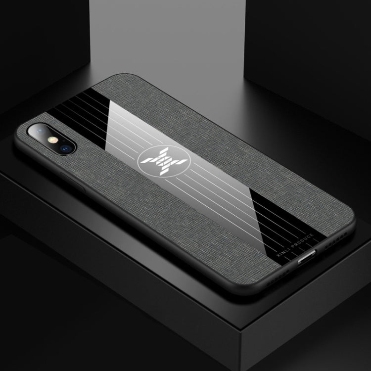 For iPhone X / XS XINLI Stitching Cloth Texture Shockproof TPU Protective Case(Gray) - HoMEdemic™ 