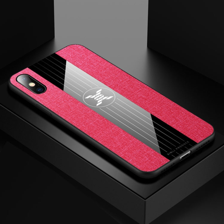 For iPhone X / XS XINLI Stitching Cloth Texture Shockproof TPU Protective Case(Red) - HoMEdemic™ 