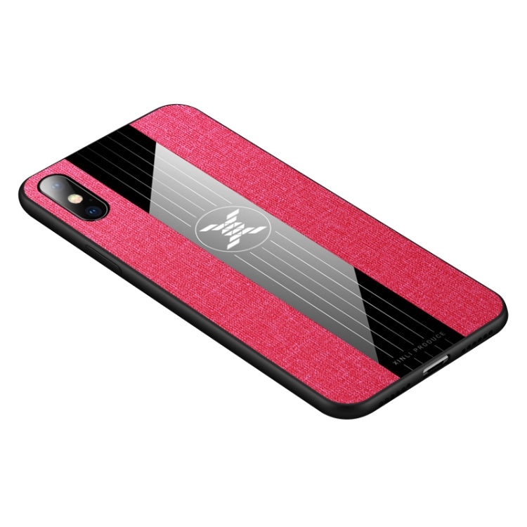 For iPhone X / XS XINLI Stitching Cloth Texture Shockproof TPU Protective Case(Red) - HoMEdemic™ 