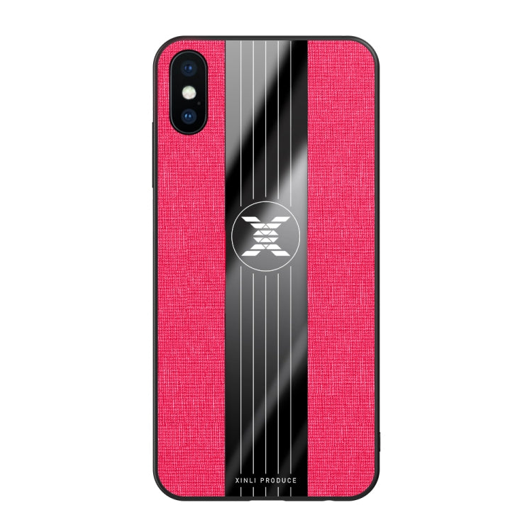 For iPhone X / XS XINLI Stitching Cloth Texture Shockproof TPU Protective Case(Red) - HoMEdemic™ 