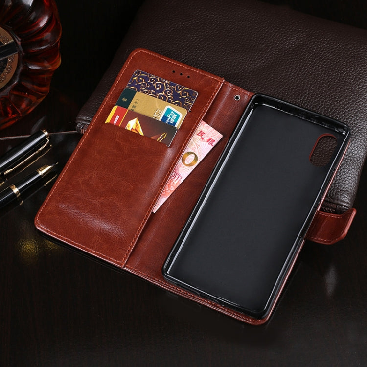 For iPhone X idewei Crazy Horse Texture Horizontal Flip Leather Case with Holder & Card Slots & Wallet(Brown) - HoMEdemic™ 