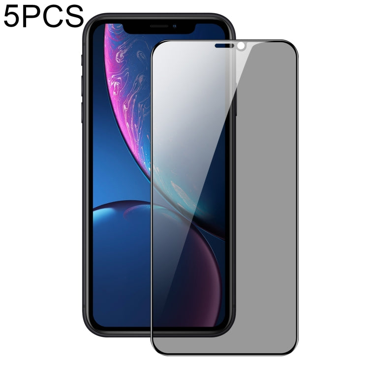 For iPhone XR 5pcs DUX DUCIS 0.33mm 9H High Aluminum Anti-spy HD Tempered Glass Film - HoMEdemic™ 