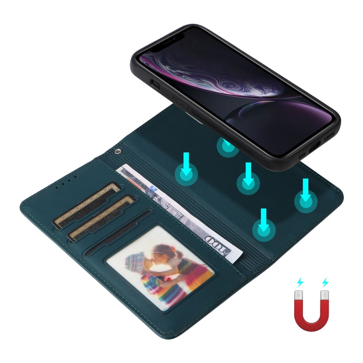 For iPhone XR BETOPNICE BN-005 2 in 1 Detachable Imitate Genuine Leather Phone Case(Blue) - HoMEdemic™ 