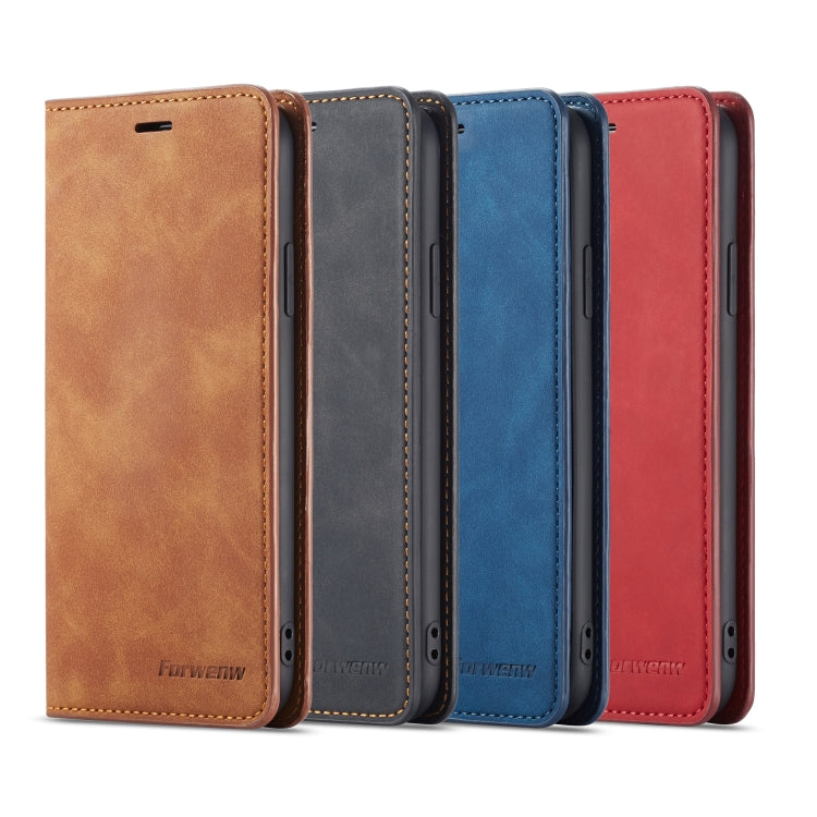 For iPhone XR Forwenw Dream Series Oil Edge Strong Magnetism Horizontal Flip Leather Case with Holder & Card Slots & Wallet & Photo Frame(Brown) - HoMEdemic™ 