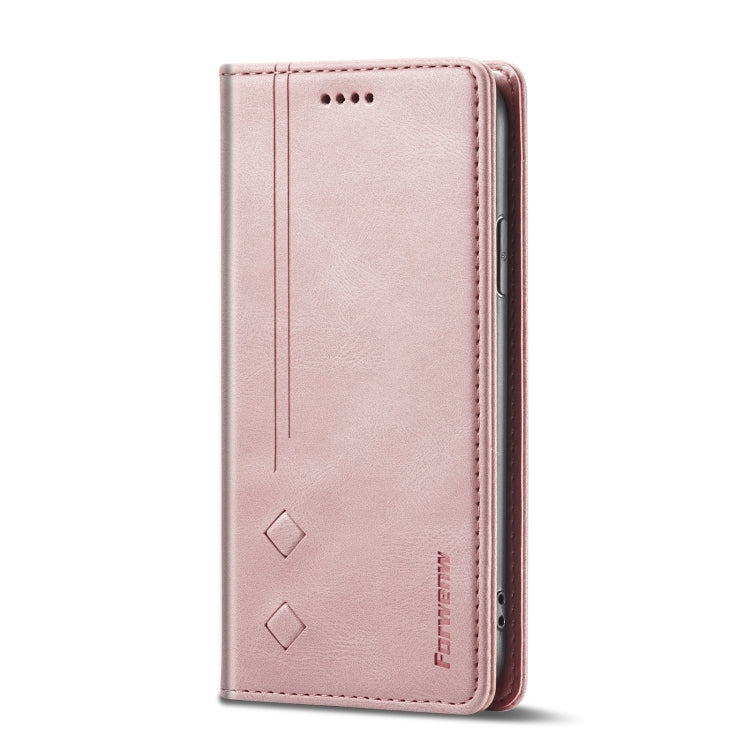 For iPhone XR Forwenw F2 Series Magnetic Horizontal Flip Leather Case with Holder & Card Slots & Wallet(Rose Gold) - HoMEdemic™ 