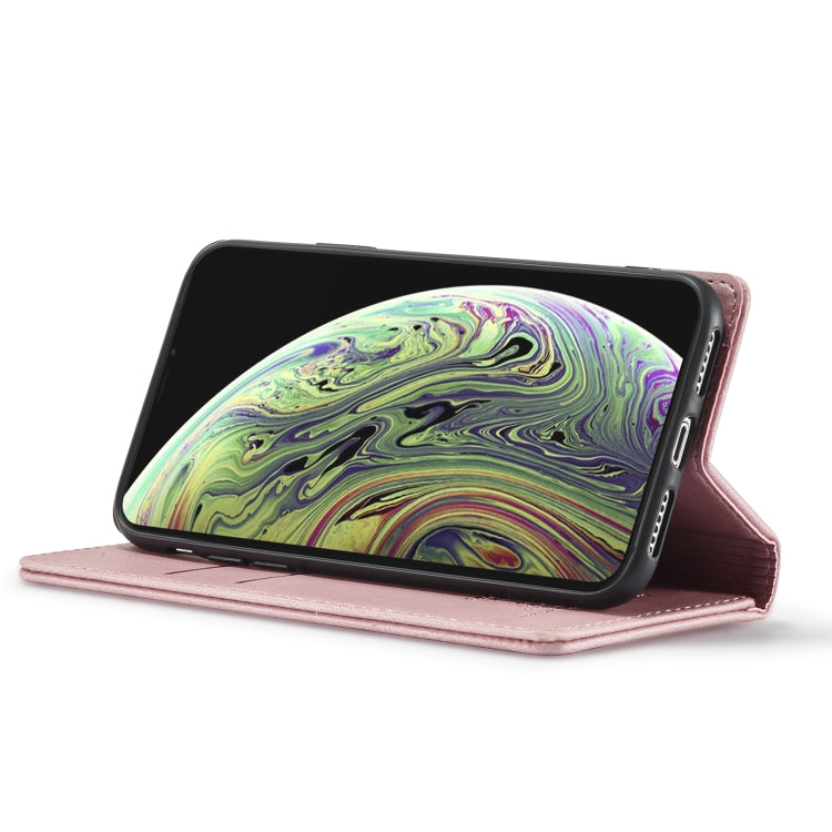 For iPhone XR Forwenw F2 Series Magnetic Horizontal Flip Leather Case with Holder & Card Slots & Wallet(Rose Gold) - HoMEdemic™ 