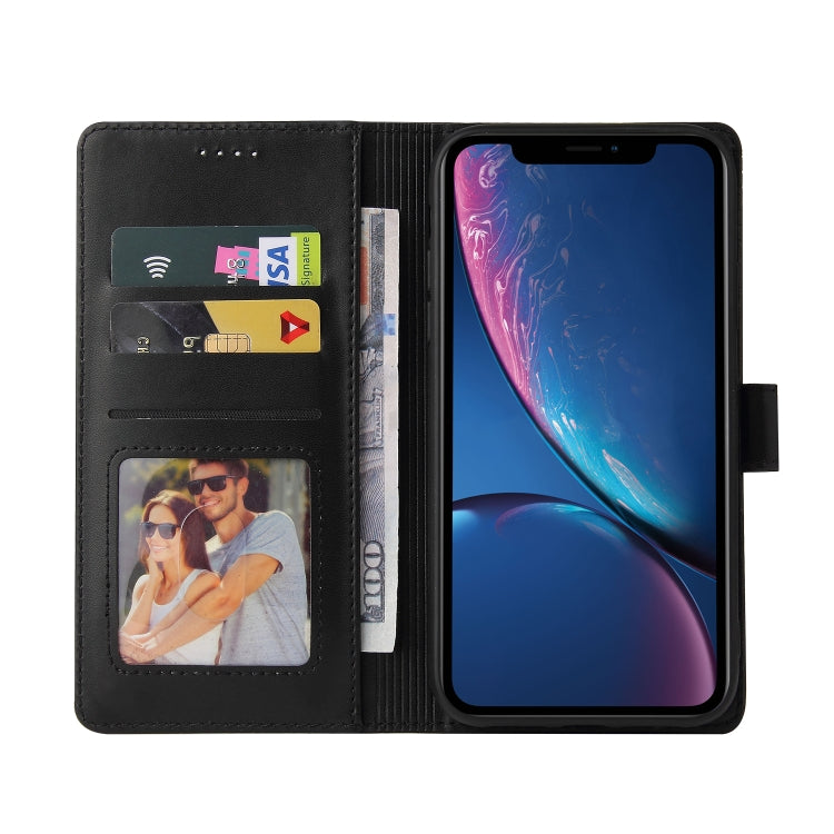 For iPhone XR GQUTROBE Skin Feel Magnetic Leather Phone Case(Black) - HoMEdemic™ 