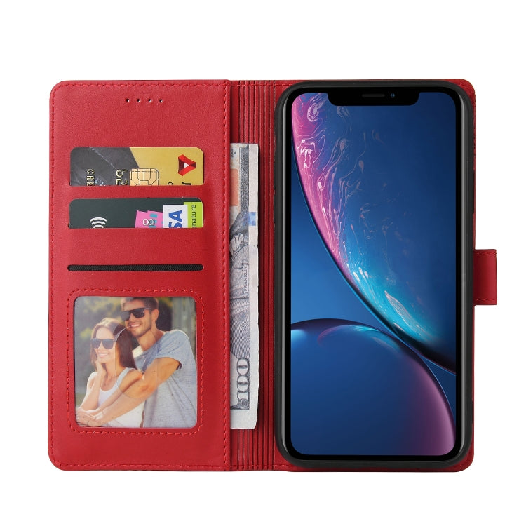 For iPhone XR GQUTROBE Skin Feel Magnetic Leather Phone Case(Red) - HoMEdemic™ 