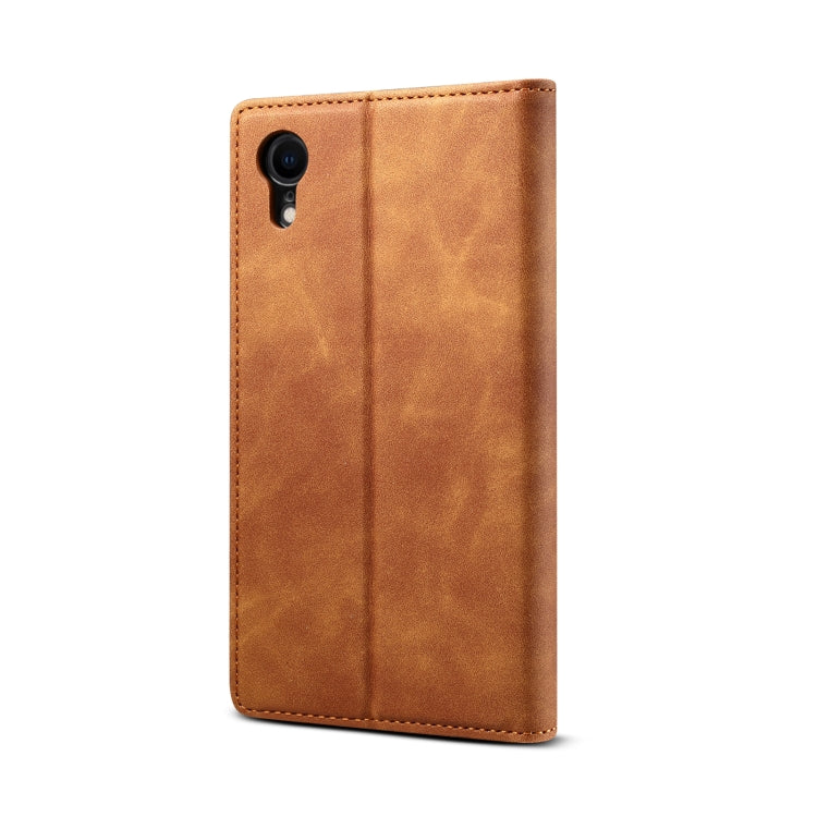 For iPhone XR GUSSIM GS-001 Business Style Horizontal Flip Skin Feel PU Leather Case with Holder & Card Slots & Wallet & Photo Frame(Brown) - HoMEdemic™ 