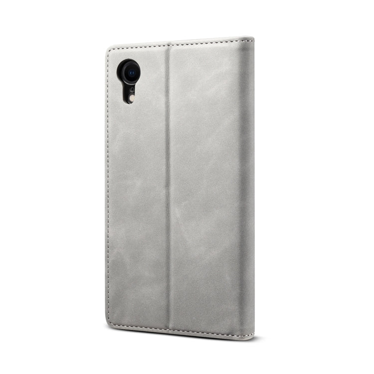 For iPhone XR GUSSIM GS-001 Business Style Horizontal Flip Skin Feel PU Leather Case with Holder & Card Slots & Wallet & Photo Frame(Gray) - HoMEdemic™ 