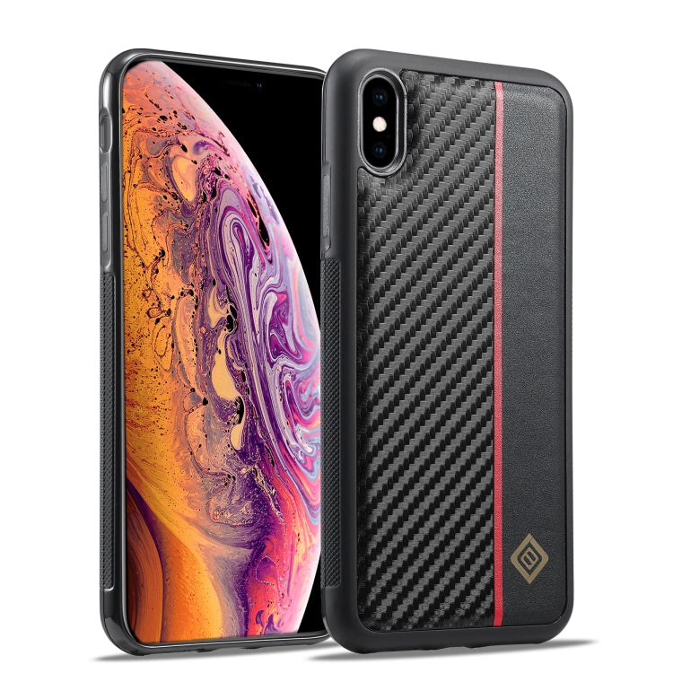 For iPhone XR LC.IMEEKE 3 in 1 Carbon Fiber Texture Shockproof Phone Case(Black) - HoMEdemic™ 