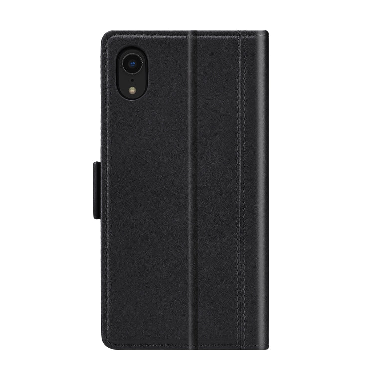For iPhone XR LC.IMEEKE Magnetic Buckle PU + TPU Horizontal Flip Leather Case with Holder & Card Slots & Wallet(Black) - HoMEdemic™ 