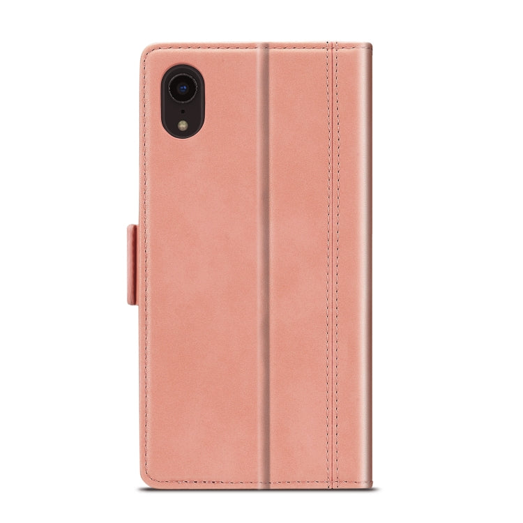 For iPhone XR LC.IMEEKE Magnetic Buckle PU + TPU Horizontal Flip Leather Case with Holder & Card Slots & Wallet(Rose Gold) - HoMEdemic™ 