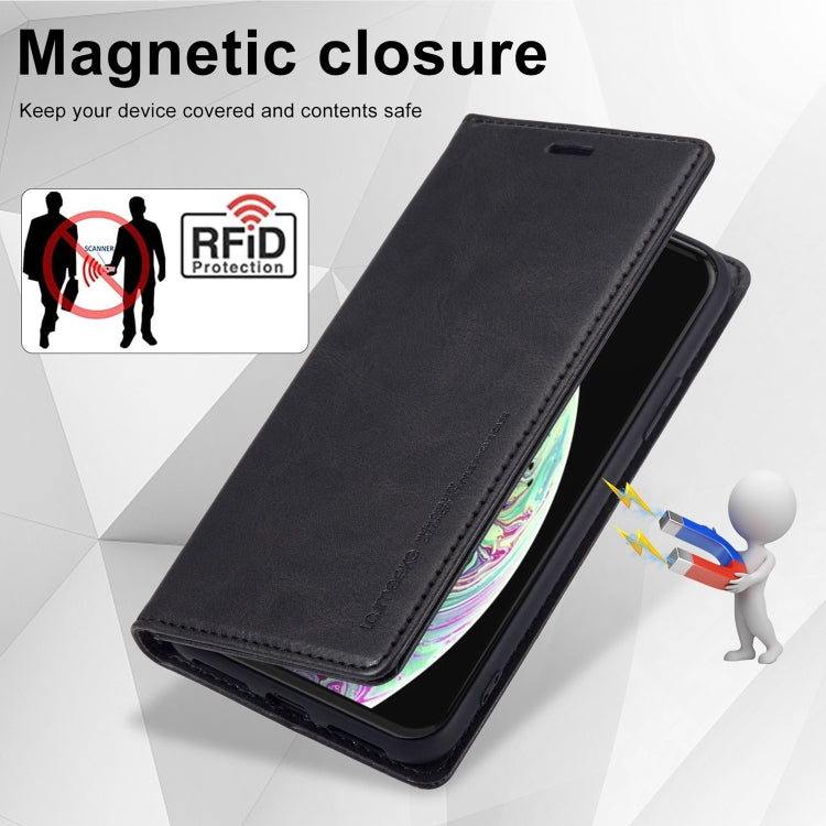 For iPhone XR LC.IMEEKE RFID Anti-theft Leather Phone Case(Black) - HoMEdemic™ 