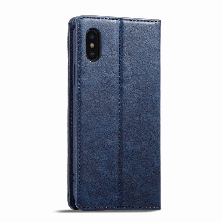 For iPhone XR LC.IMEEKE RFID Anti-theft Leather Phone Case(Blue) - HoMEdemic™ 