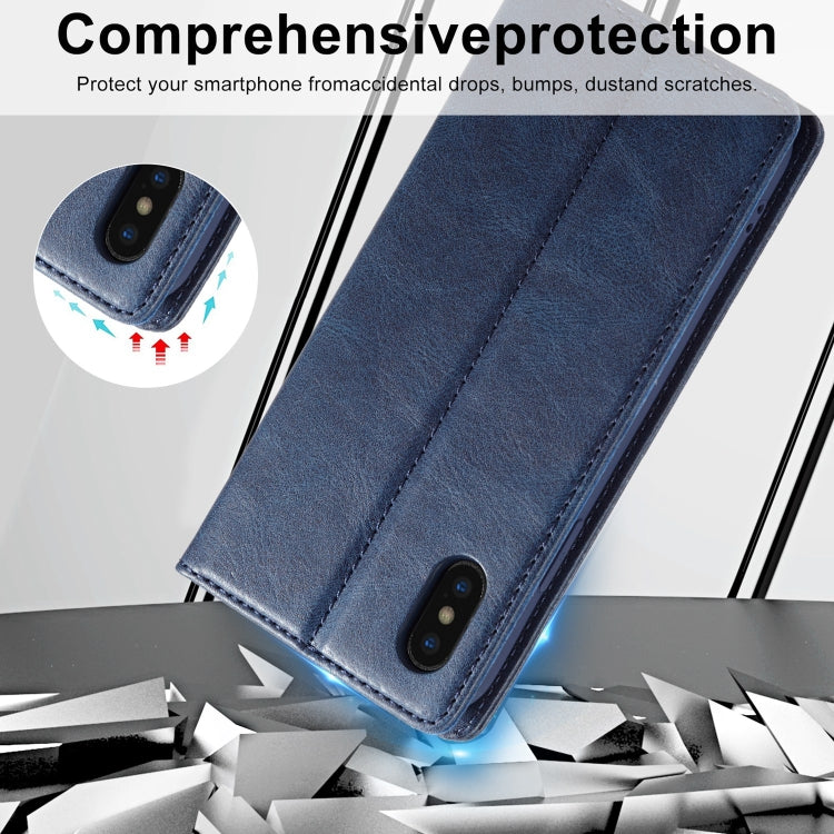 For iPhone XR LC.IMEEKE RFID Anti-theft Leather Phone Case(Blue) - HoMEdemic™ 
