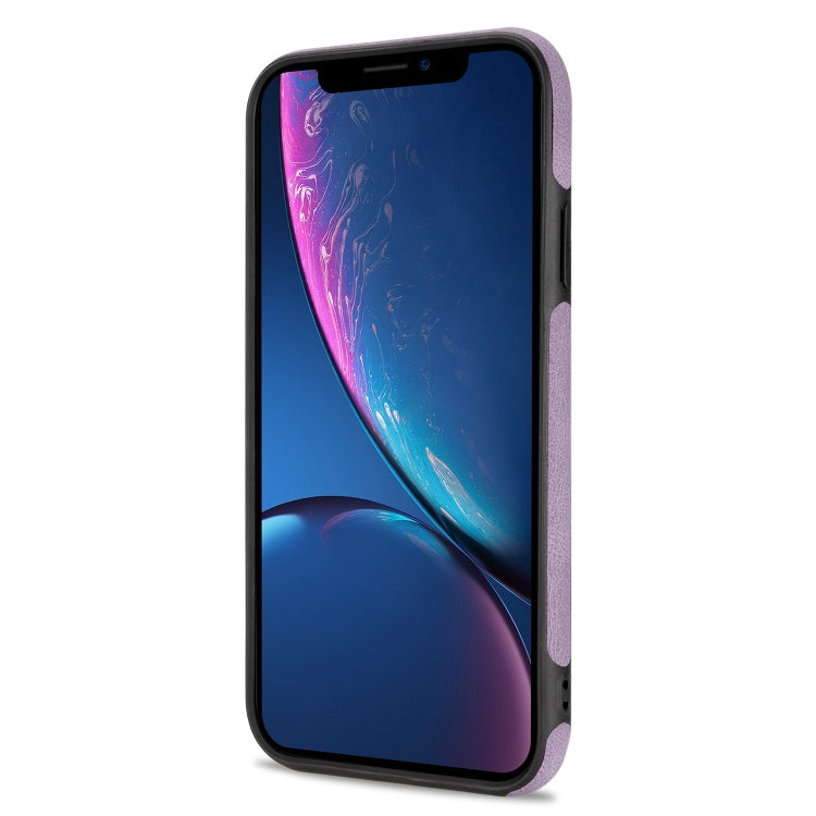 For iPhone XR N.BEKUS Vertical Flip Card Slot RFID Phone Case(Purple) - HoMEdemic™ 