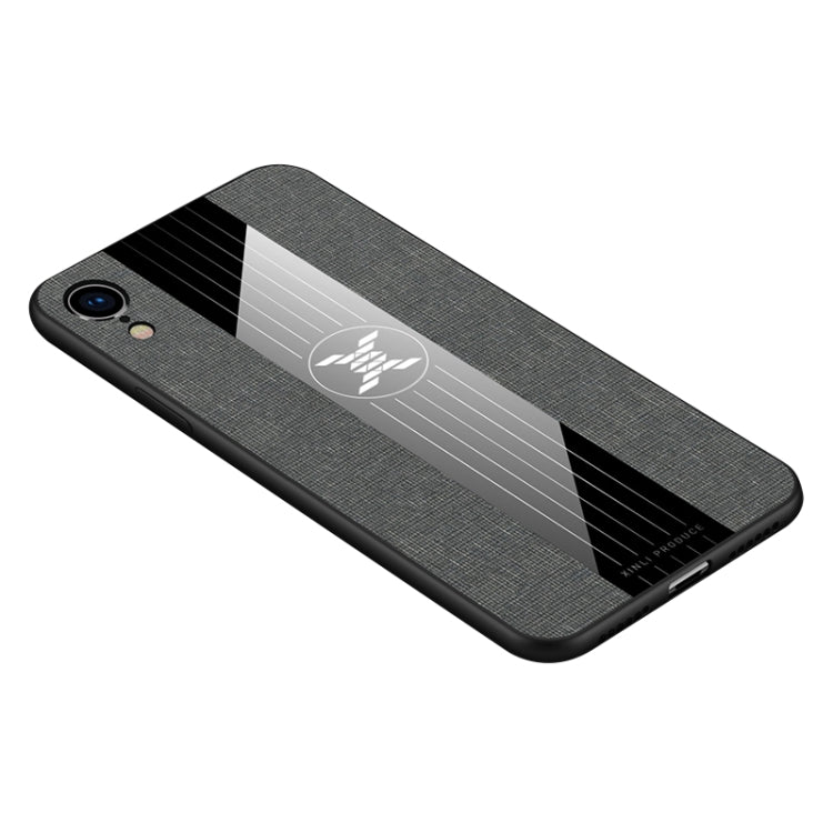 For iPhone XR XINLI Stitching Cloth Texture Shockproof TPU Protective Case(Gray) - HoMEdemic™ 