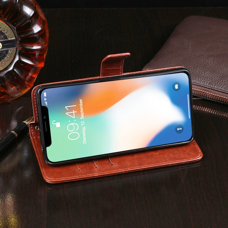 For iPhone XR idewei Crazy Horse Texture Horizontal Flip Leather Case with Holder & Card Slots & Wallet(Red) - HoMEdemic™ 