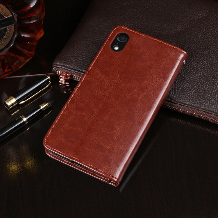 For iPhone XR idewei Crazy Horse Texture Horizontal Flip Leather Case with Holder & Card Slots & Wallet(Rose Red) - HoMEdemic™ 
