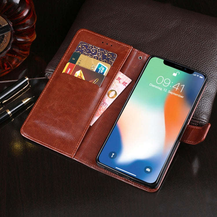 For iPhone XR idewei Crazy Horse Texture Horizontal Flip Leather Case with Holder & Card Slots & Wallet(Sky Blue) - HoMEdemic™ 