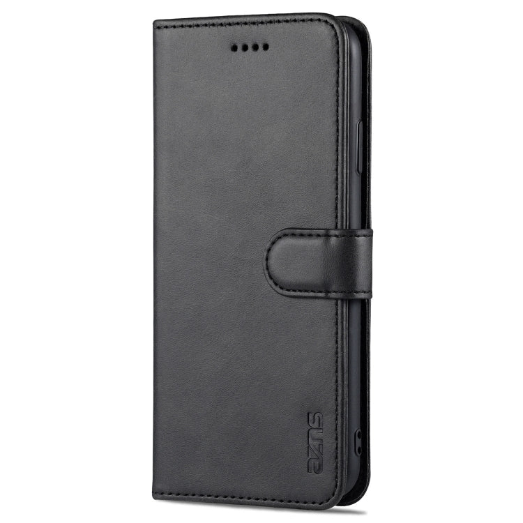For iPhone XS Max AZNS Skin Feel Calf Texture Horizontal Flip Leather Case with Card Slots & Holder & Wallet(Black) - HoMEdemic™ 