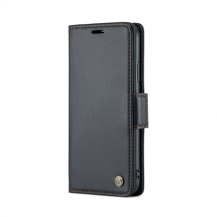 For iPhone XS Max CaseMe 023 Butterfly Buckle Litchi Texture RFID Anti-theft Leather Phone Case(Black) - HoMEdemic™ 