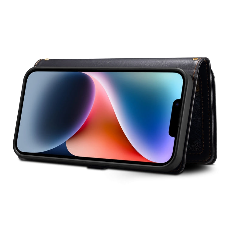 For iPhone XS Max ESEBLE Star Series Lanyard Zipper Wallet RFID Leather Case(Black) - HoMEdemic™ 