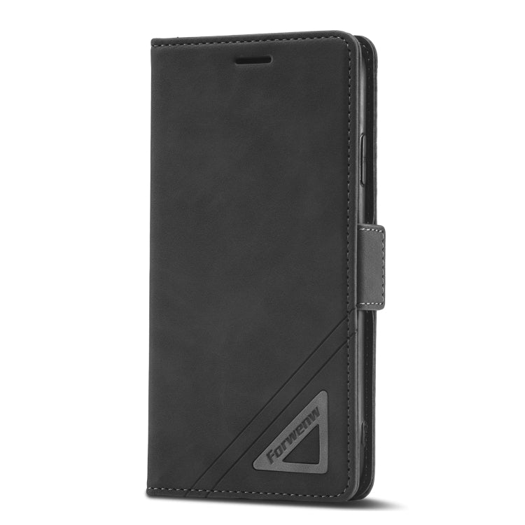For iPhone XS Max Forwenw Dual-side Buckle Leather Phone Case(Black) - HoMEdemic™ 