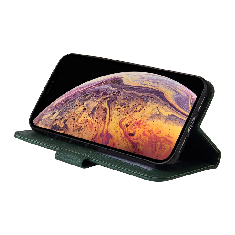 For iPhone XS Max GQUTROBE Right Angle Leather Phone Case(Green) - HoMEdemic™ 