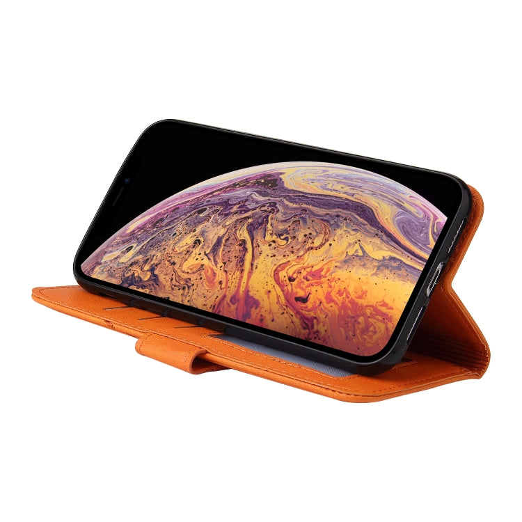 For iPhone XS Max GQUTROBE Right Angle Leather Phone Case(Orange) - HoMEdemic™ 
