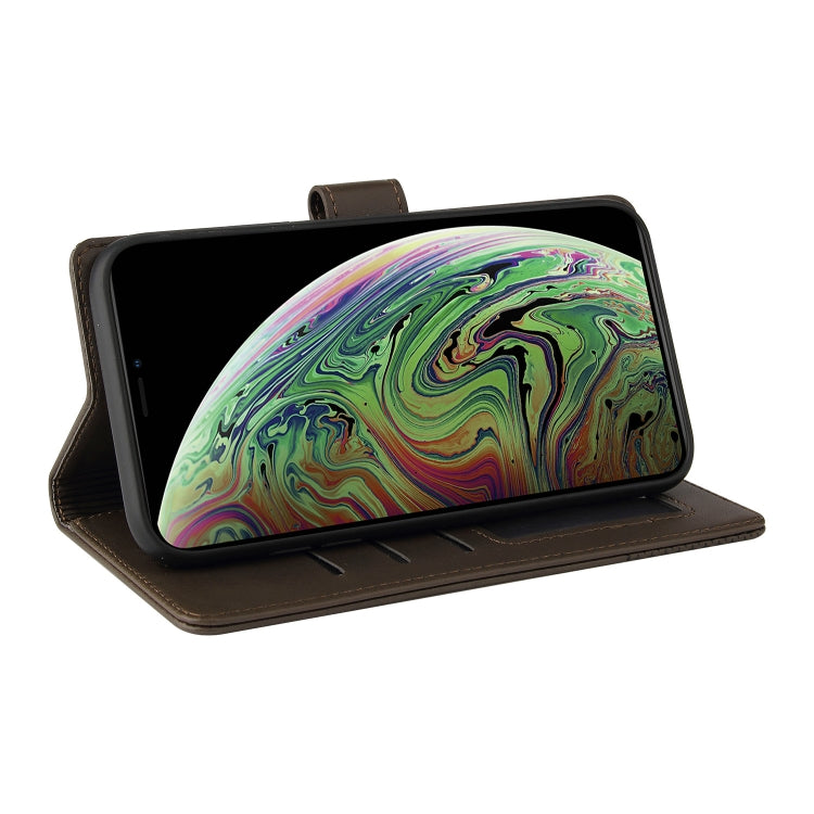 For iPhone XS Max GQUTROBE Skin Feel Magnetic Leather Phone Case(Brown) - HoMEdemic™ 