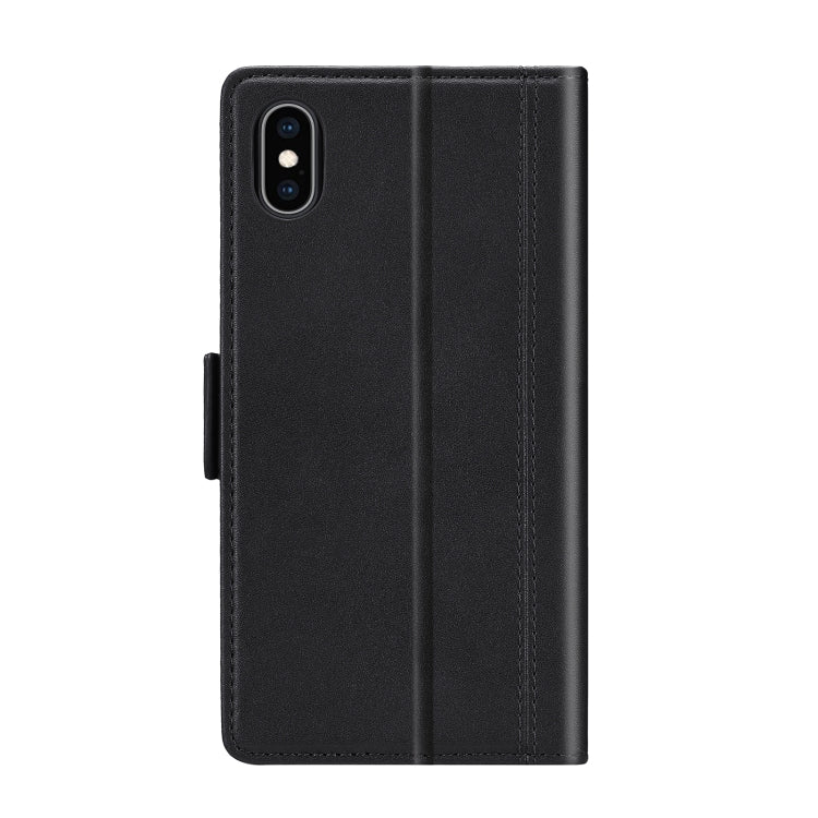 For iPhone XS Max LC.IMEEKE Magnetic Buckle PU + TPU Horizontal Flip Leather Case with Holder & Card Slots & Wallet(Black) - HoMEdemic™ 