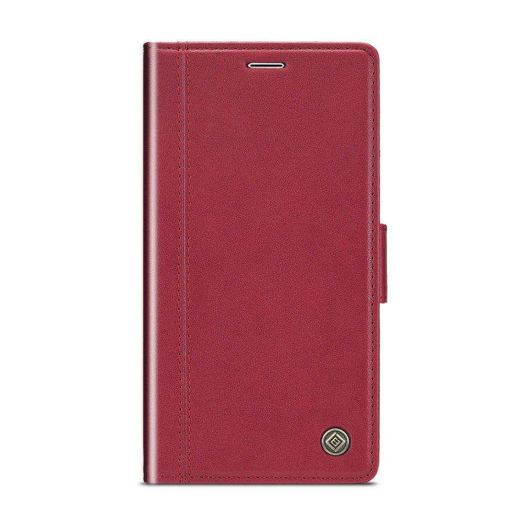 For iPhone XS Max LC.IMEEKE Magnetic Buckle PU + TPU Horizontal Flip Leather Case with Holder & Card Slots & Wallet(Red) - HoMEdemic™ 