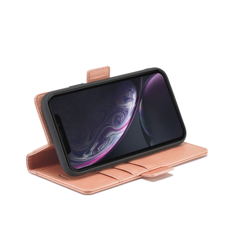 For iPhone XS Max LC.IMEEKE Magnetic Buckle PU + TPU Horizontal Flip Leather Case with Holder & Card Slots & Wallet(Rose Gold) - HoMEdemic™ 