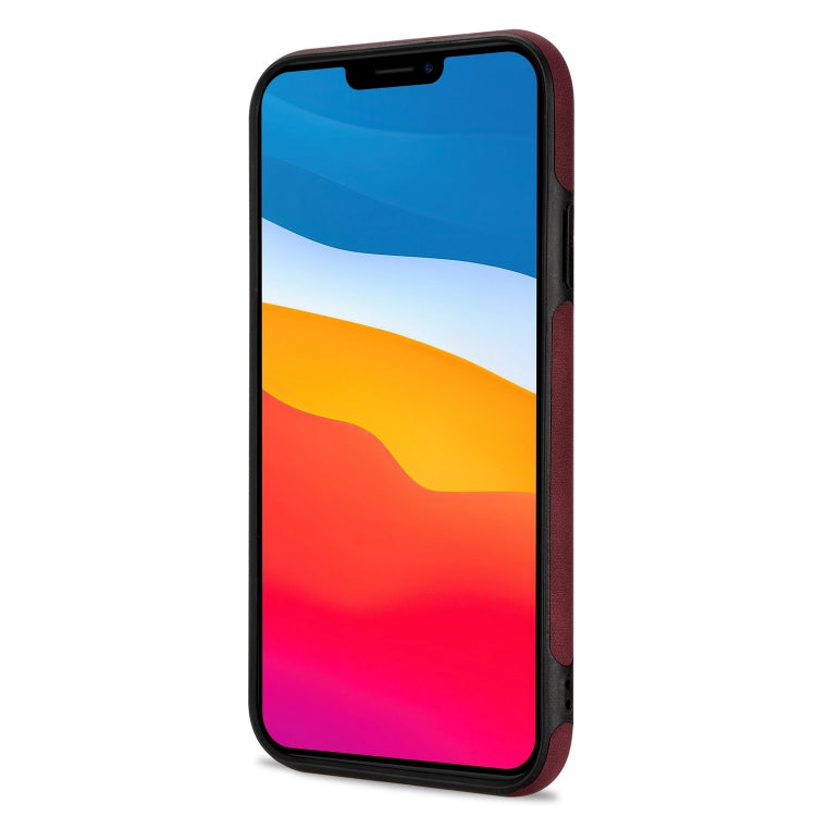For iPhone XS Max N.BEKUS Vertical Flip Card Slot RFID Phone Case(Wine Red) - HoMEdemic™ 