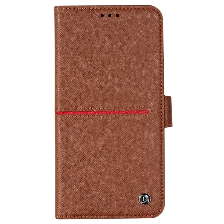 For iPhone XS / X GEBEI Top-grain Leather Horizontal Flip Protective Case with Holder & Card Slots & Wallet & Photo Frame(Brown) - HoMEdemic™ 
