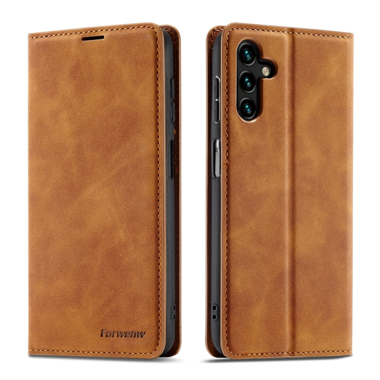 Forwenw Dream Series Oil Edge Strong Magnetism Leather Phone Case, For Samsung Galaxy S23 Ultra 5G, For Samsung Galaxy A14 5G, For Samsung Galaxy A54 5G, For iPhone 14, For iPhone 14 Plus, For iPhone 14 Pro - HoMEdemic™ 